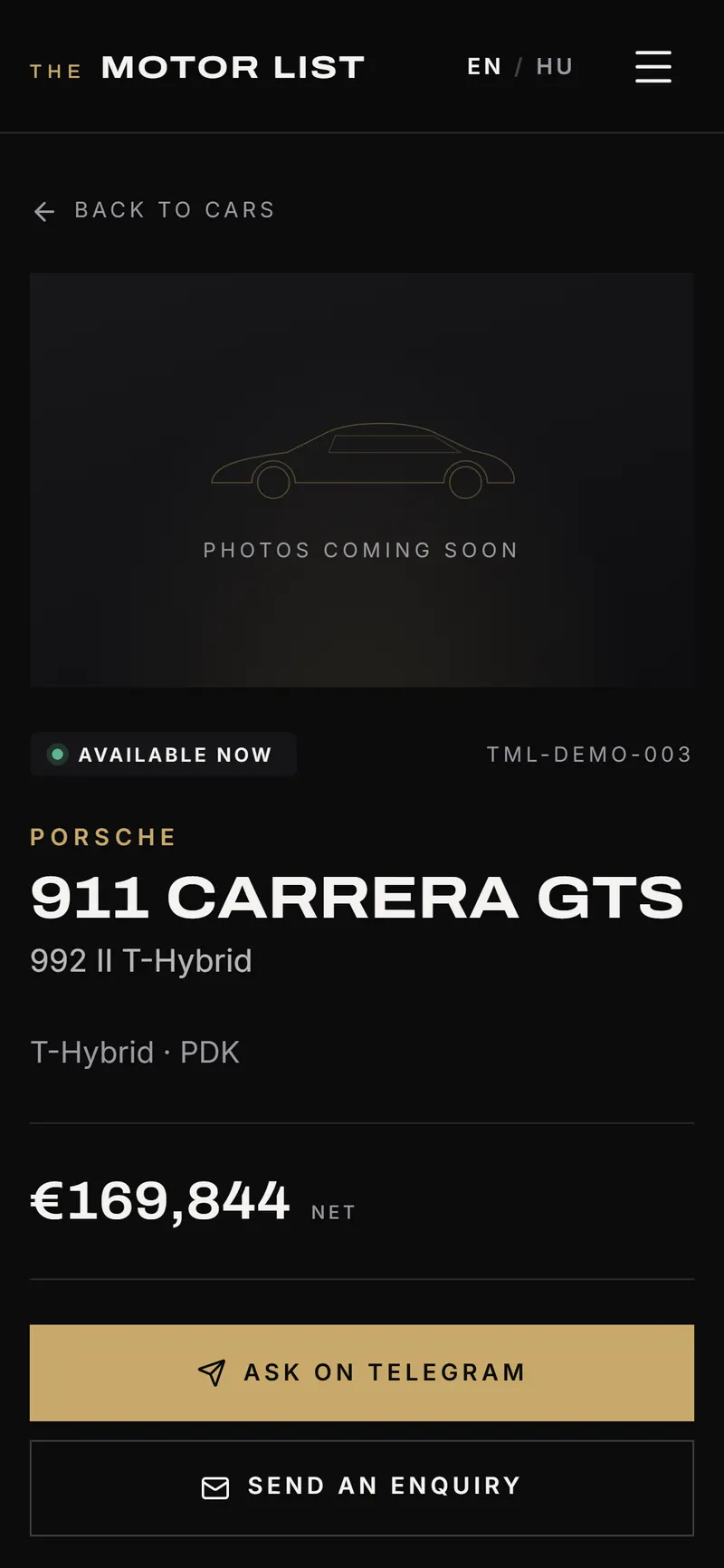 The Motor List mobile